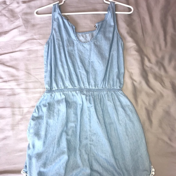 Blue and White Romper - Picture 2 of 5